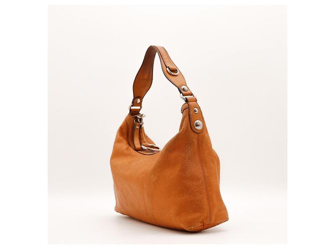 Gucci Guccissima Borsa Hobo in Pelle Marrone - vista 2
