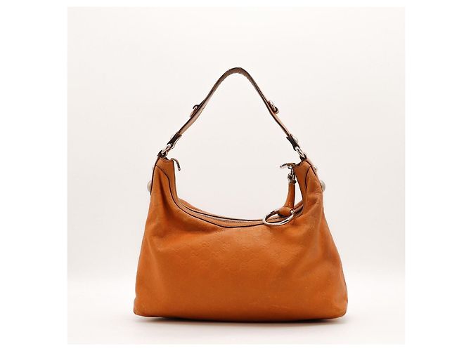 Gucci Guccissima Borsa Hobo in Pelle Marrone - vista 3