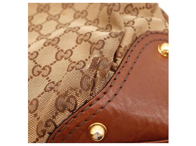 Gucci GG Supreme Hobo-Bag Braun Monogramm - Ansicht 10