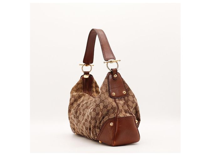 Gucci GG Supreme Hobo-Bag Braun Monogramm - Ansicht 2