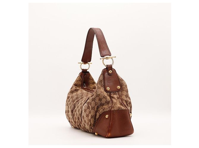 Gucci GG Supreme Hobo-Bag Braun Monogramm - Ansicht 4
