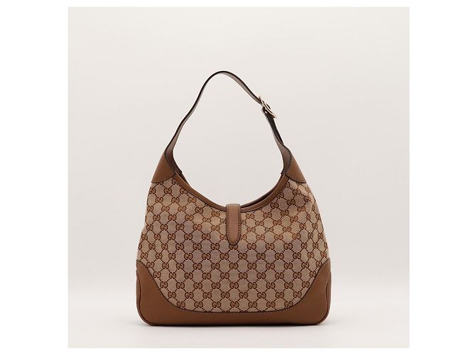 Gucci Jackie Hobo Bag Medium GG Canvas Braun Pink - Ansicht 3