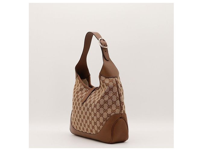 Gucci Jackie Hobo Bag Medium GG Canvas Braun Pink - Ansicht 4