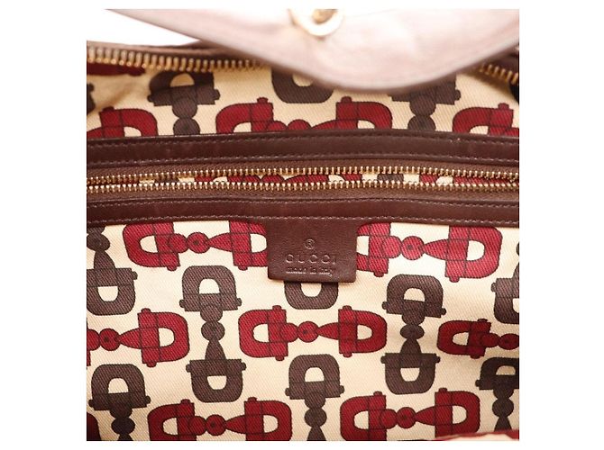 Gucci Guccissima Borsa Hobo in pelle marrone - vista 7