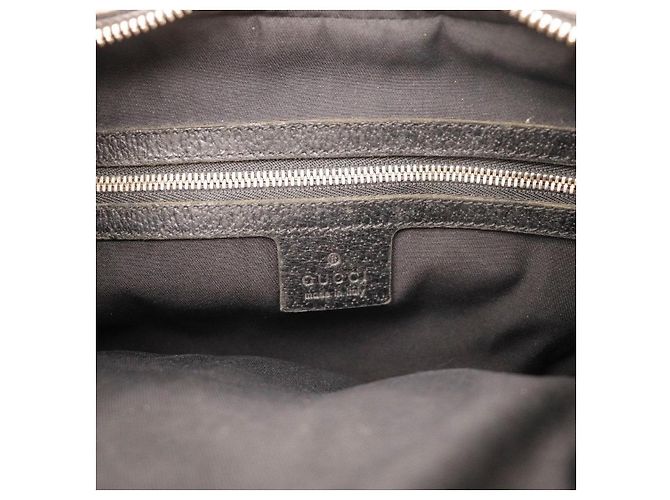 Borsa a tracolla Gucci Bamboo in tela GG Nero - vista 8