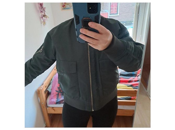 Autre Marque Marc O'Polo Denim Bomberjacke Dunkelgrün - Ansicht 9
