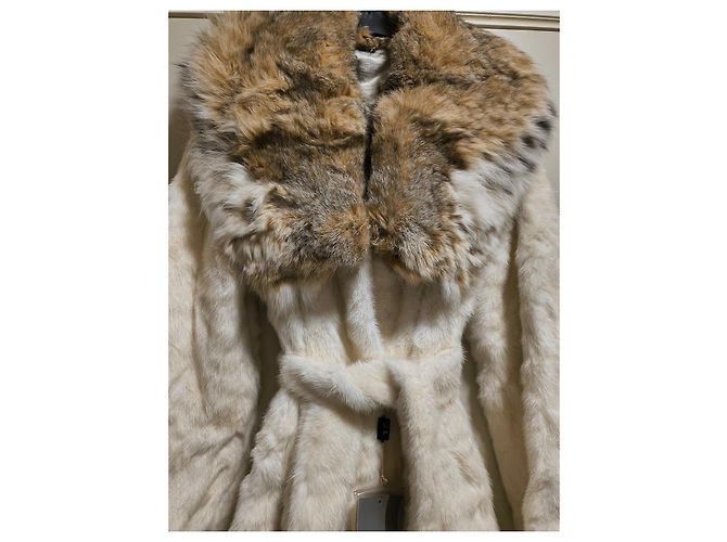 Autre Marque Cappotto Gelotti Visone Bianco e Lince - vista 2