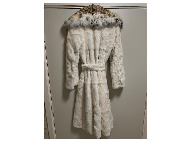 Autre Marque Cappotto Gelotti Visone Bianco e Lince - vista 3
