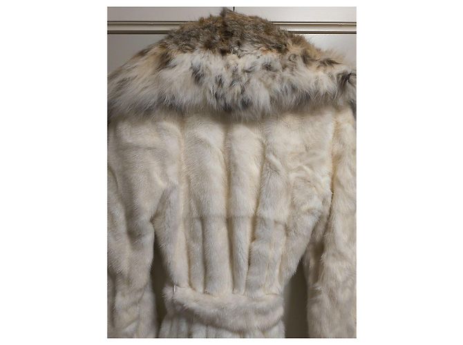 Autre Marque Cappotto Gelotti Visone Bianco e Lince - vista 5