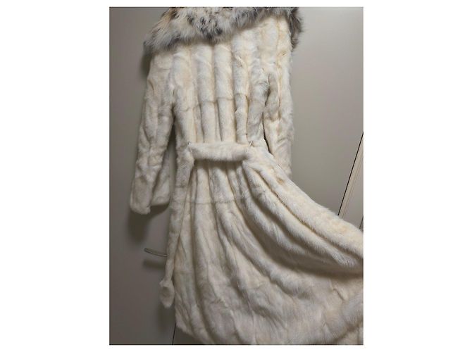 Autre Marque Cappotto Gelotti Visone Bianco e Lince - vista 6