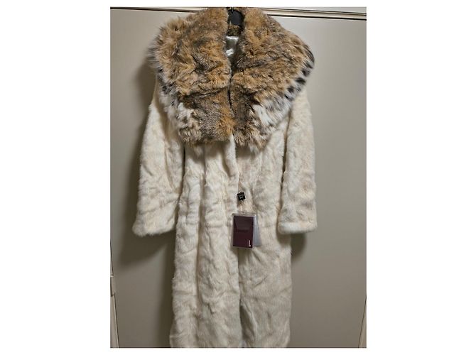 Autre Marque Cappotto Gelotti Visone Bianco e Lince - vista 7