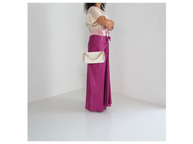 Autre Marque Borsa Rosantica Mini Annabella Cristalli Avorio Bianco D'oro - vista 10