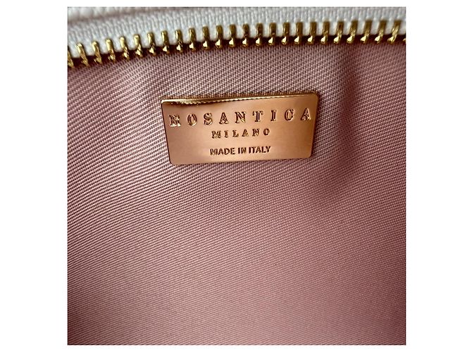 Autre Marque Borsa Rosantica Mini Annabella Cristalli Avorio Bianco D'oro - vista 11