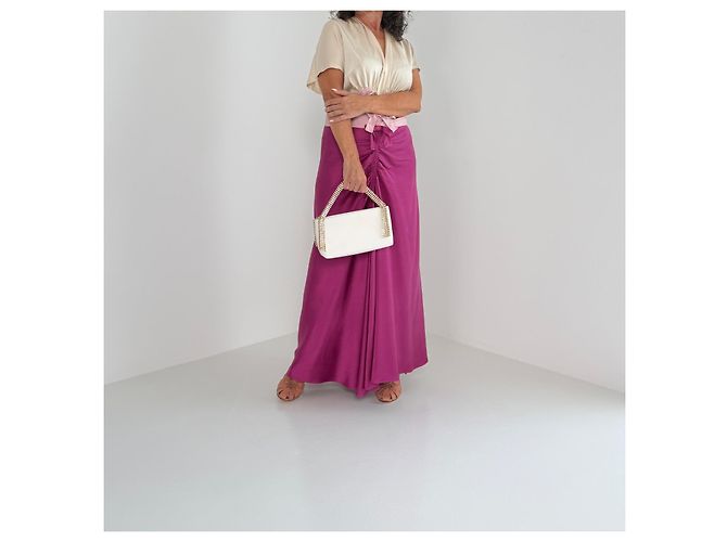 Autre Marque Borsa Rosantica Mini Annabella Cristalli Avorio Bianco D'oro - vista 13