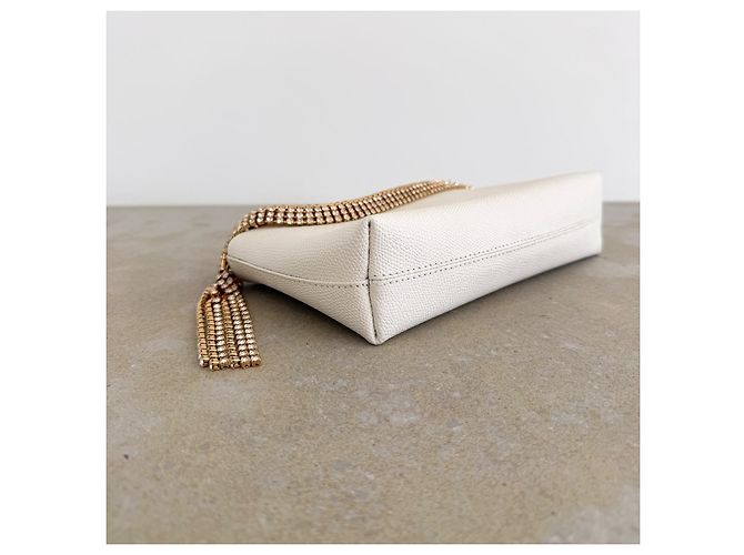 Autre Marque Borsa Rosantica Mini Annabella Cristalli Avorio Bianco D'oro - vista 9