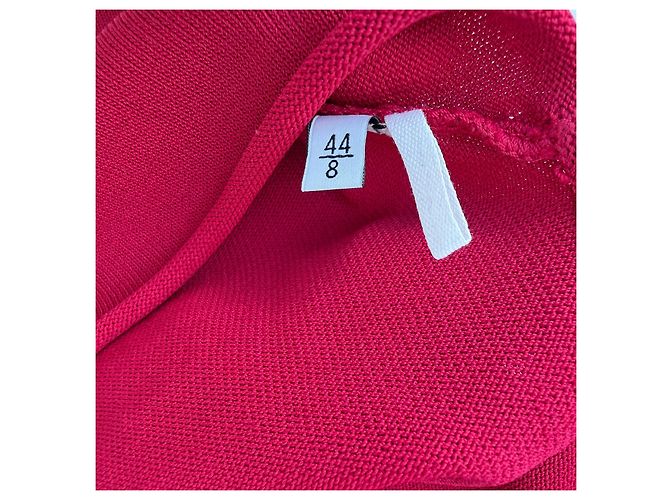 Valentino Rotes Rippstrick-Midikleid - Ansicht 7