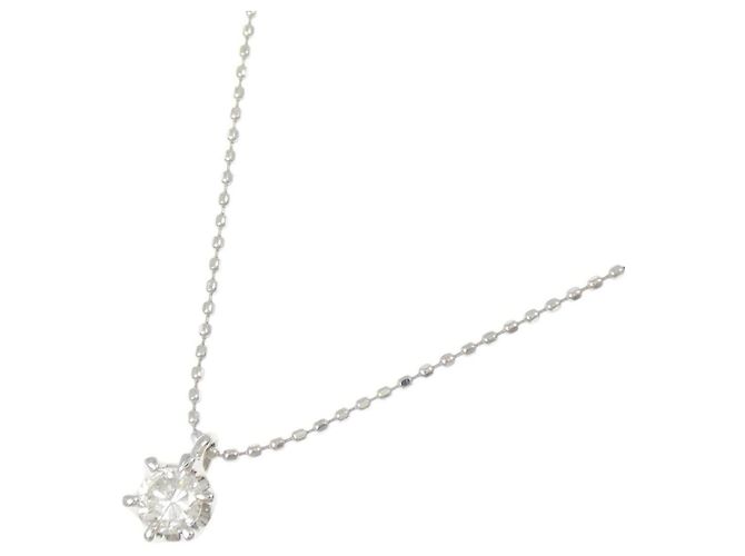 Autre Marque Collar de platino y diamantes Plata - vista 2