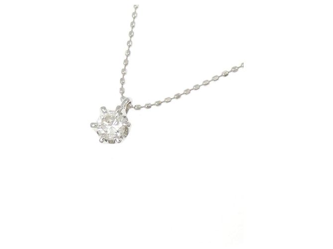 Autre Marque Collar de platino y diamantes Plata - vista 3