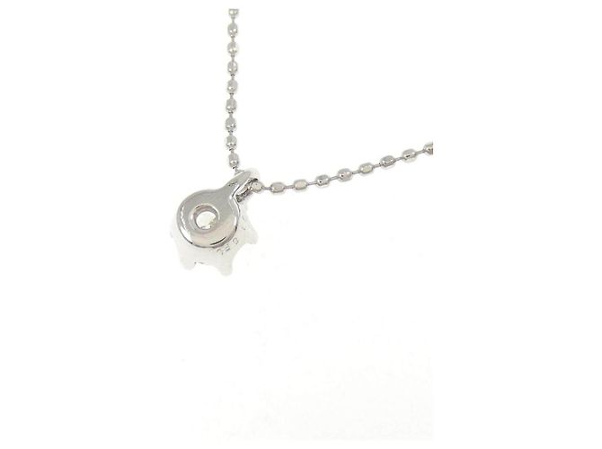 Autre Marque Collar de platino y diamantes Plata - vista 4