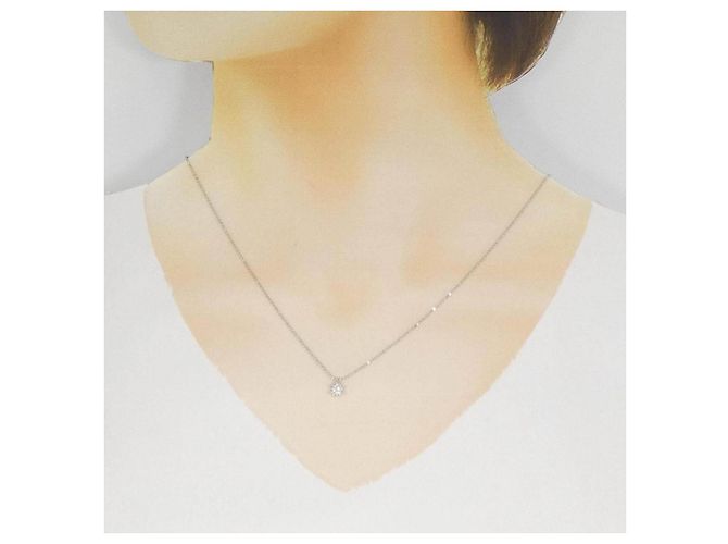 Autre Marque Collar de platino y diamantes Plata - vista 6