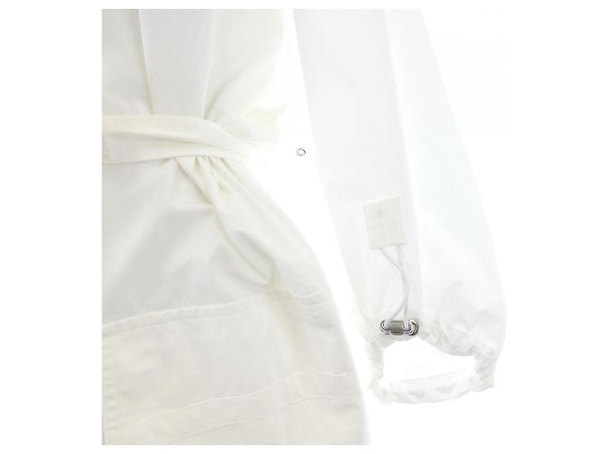 Hermès Vestido de lana con botones Hermes Cricketis 36 Blanco - vista 6