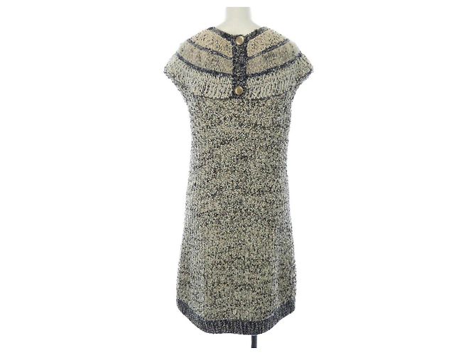 Vestido Chanel Azul de Tela - vista 2