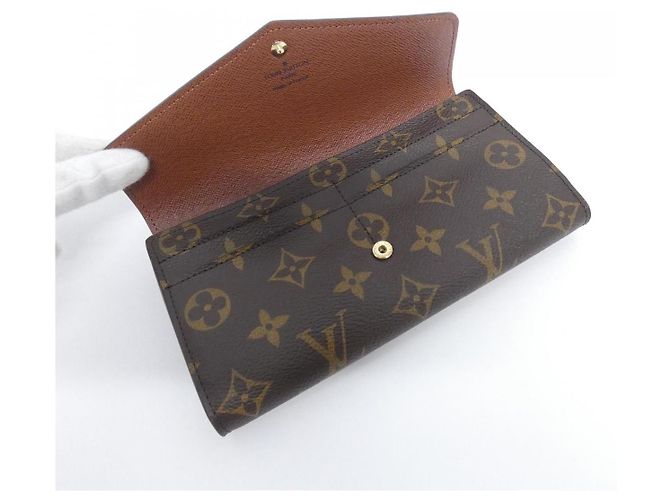 Louis Vuitton Monogram Lange Geldbörse Braun Bronze - Ansicht 4