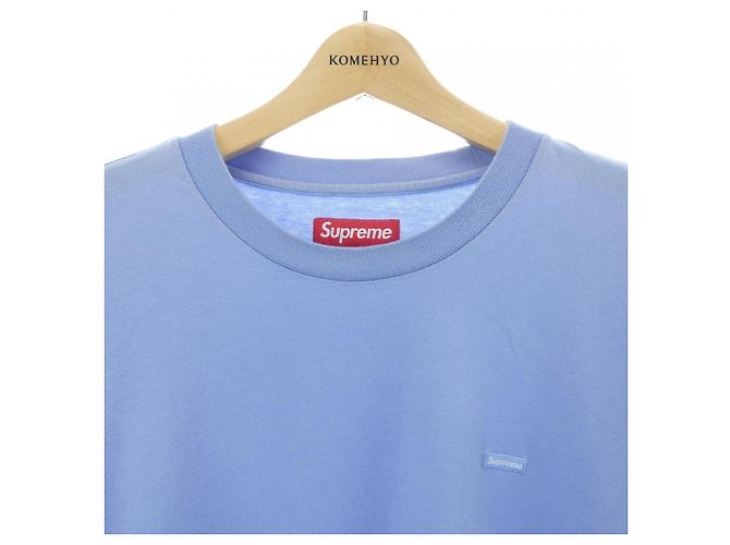Supreme Small Box L/S Tee Long Sleeve T-shirt Blue - view 5