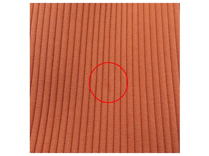 Top sem mangas em algodão e pele de cordeiro Hermès 36 Laranja - vista 13