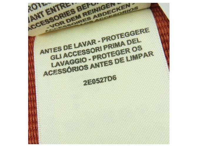 Top sem mangas em algodão e pele de cordeiro Hermès 36 Laranja - vista 9