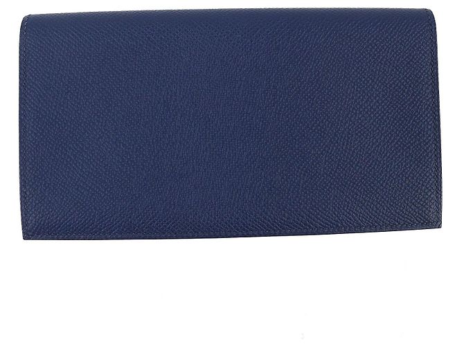 Hermès MC2 Fleming Epsom Bifold Geldbörse Blau Marineblau - Ansicht 3