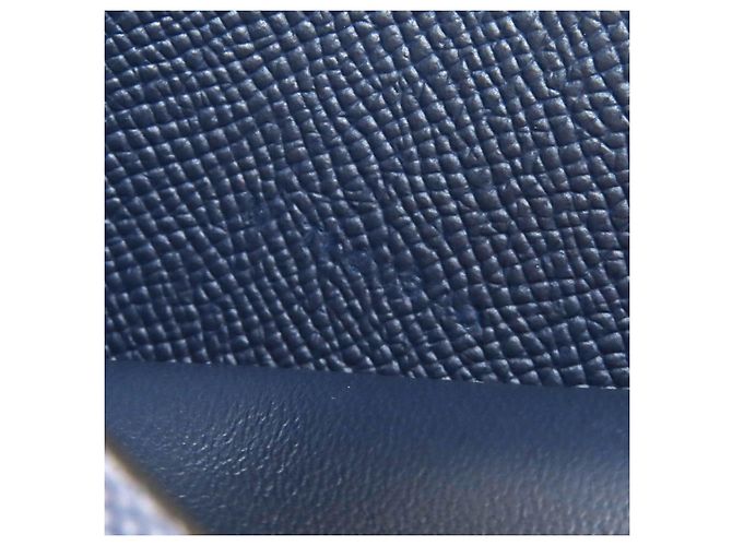 Hermès MC2 Fleming Epsom Bifold Geldbörse Blau Marineblau - Ansicht 9