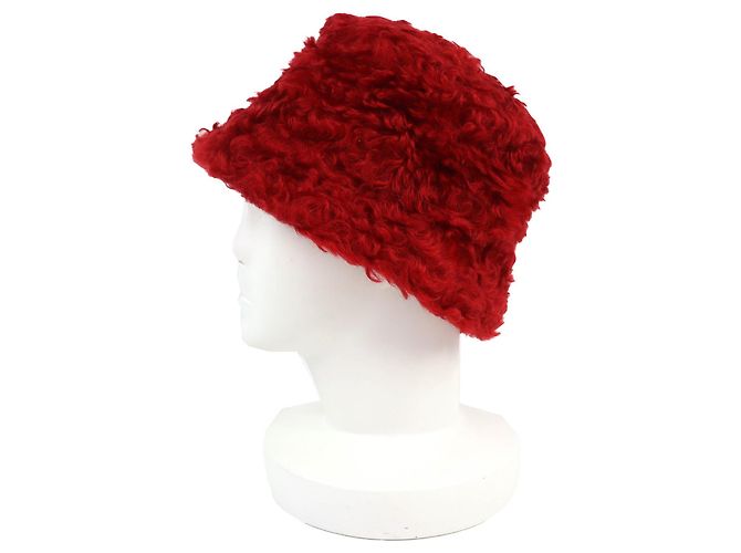 Miu Miu MIUMIU Bucket Hat aus Mohair-Mischung Rot - Ansicht 2