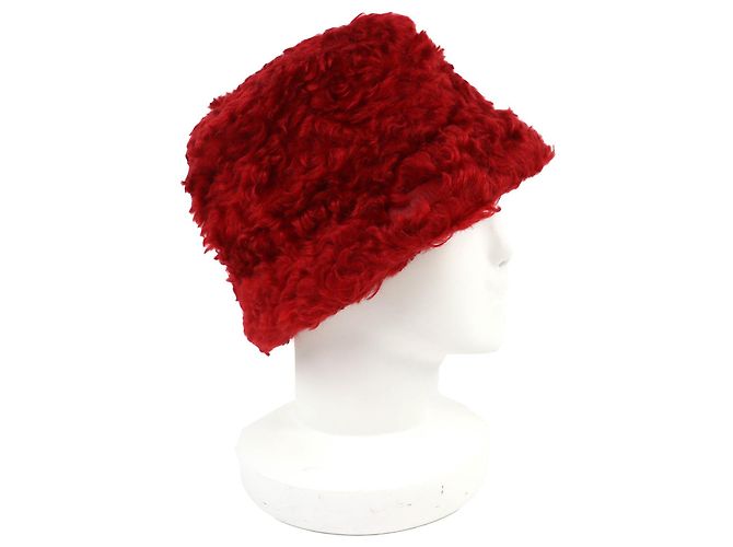 Miu Miu MIUMIU Bucket Hat aus Mohair-Mischung Rot - Ansicht 3