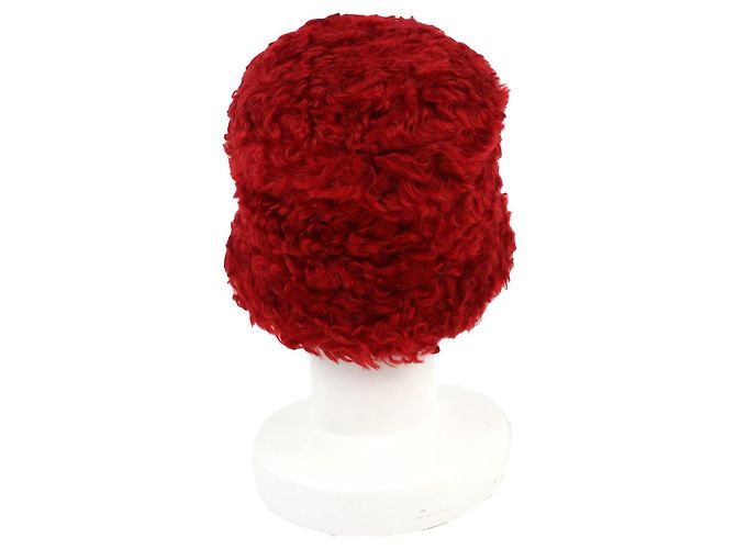 Miu Miu MIUMIU Bucket Hat aus Mohair-Mischung Rot - Ansicht 4