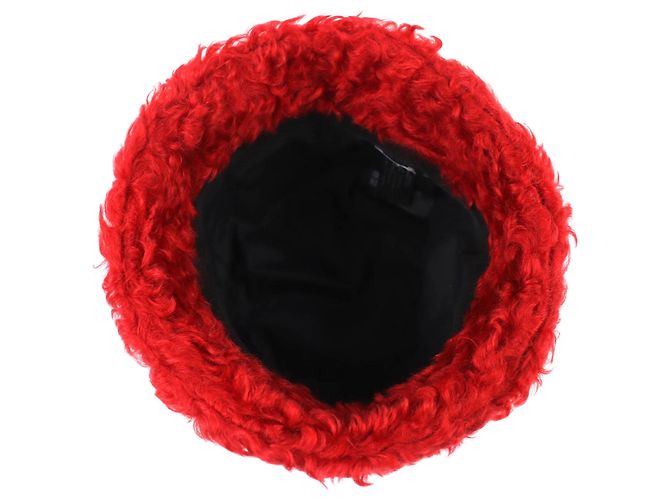 Miu Miu MIUMIU Bucket Hat aus Mohair-Mischung Rot - Ansicht 5