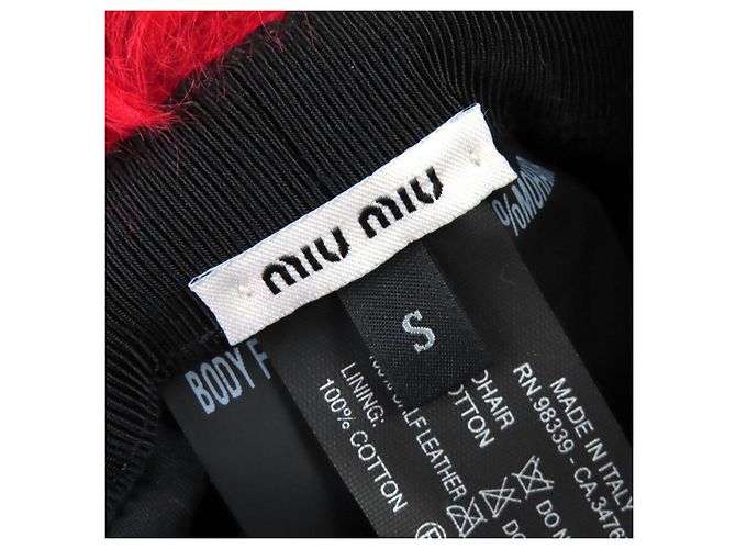 Miu Miu MIUMIU Bucket Hat aus Mohair-Mischung Rot - Ansicht 7