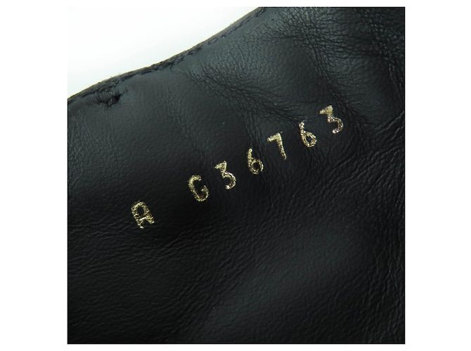 Stivali in pelle scamosciata Matelasse CHANEL COCO Mark Turnlock Nero - vista 9