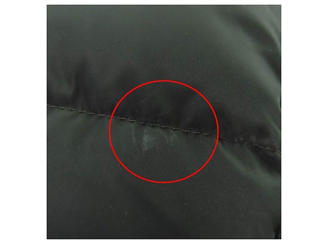 Abrigo de plumón Moncler TALEVE de nailon y cuero Verde Caqui - vista 15