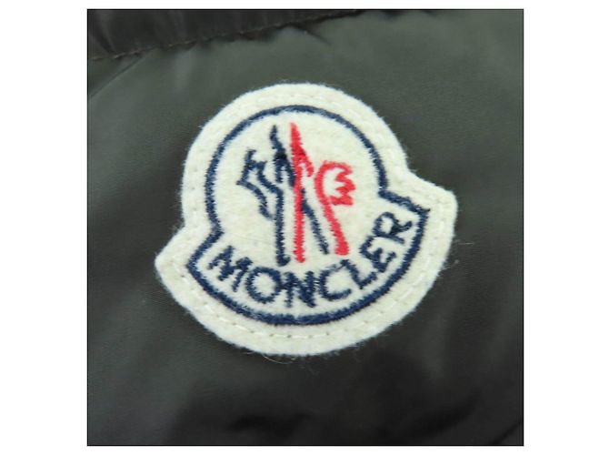 Abrigo de plumón Moncler TALEVE de nailon y cuero Verde Caqui - vista 6