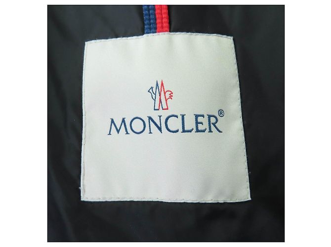 Abrigo de plumón Moncler TALEVE de nailon y cuero Verde Caqui - vista 8