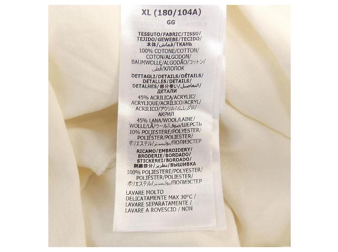T-shirt Gucci bianca Bianco - vista 3