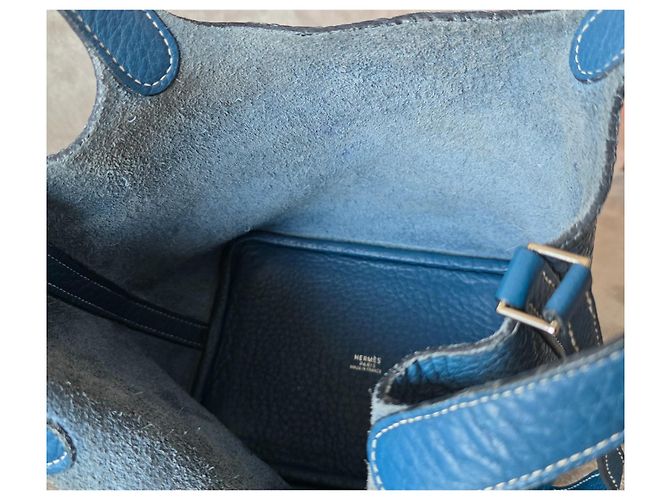 Bolsa Hermès Picotin Lock Blue Jean Azul - vista 11