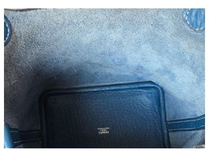 Bolsa Hermès Picotin Lock Blue Jean Azul - vista 12