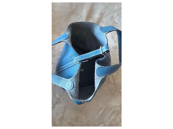 Bolsa Hermès Picotin Lock Blue Jean Azul - vista 16
