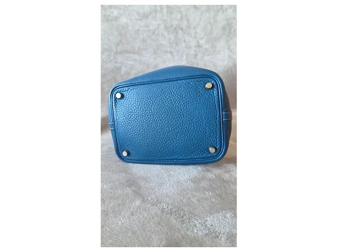 Bolsa Hermès Picotin Lock Blue Jean Azul - vista 6