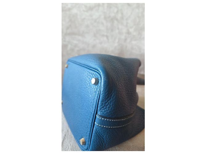 Bolsa Hermès Picotin Lock Blue Jean Azul - vista 7