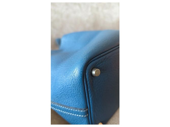 Bolsa Hermès Picotin Lock Blue Jean Azul - vista 8