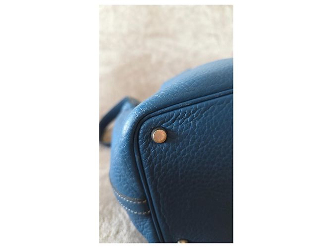 Bolsa Hermès Picotin Lock Blue Jean Azul - vista 9
