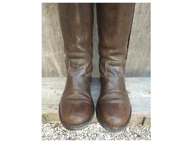 Autre Marque Stivali in pelle marrone Fiorentini + Baker - vista 4